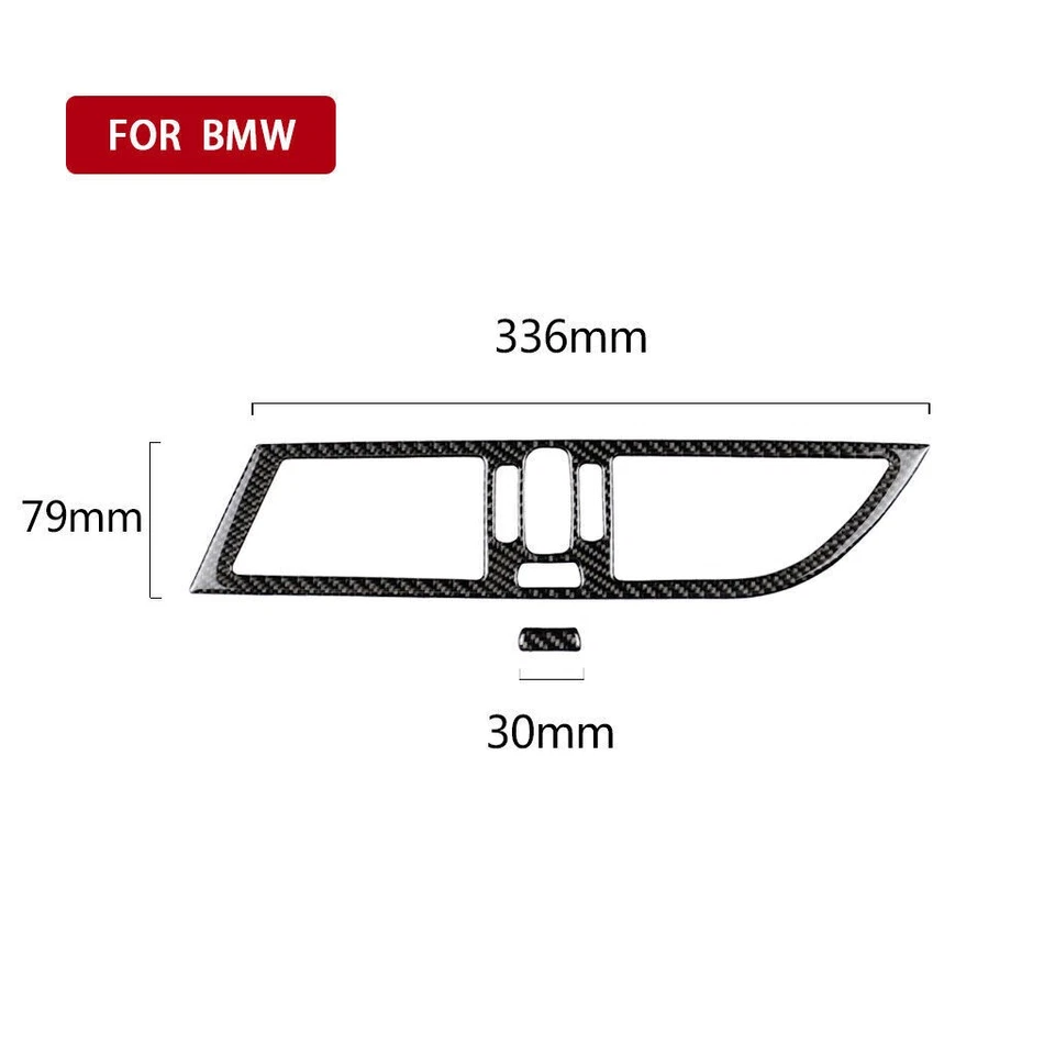 For BMW Z4 E89 2009-2015 Carbon Fiber Center Air Vent A/C Frame Trim Sticker - Image 4 of 4