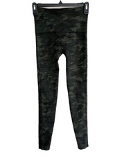 Spanx Look At Me Now Green Camo Slimming Compression Leggings Size S