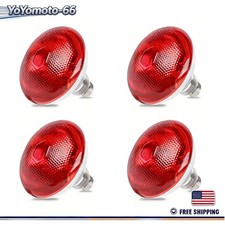  4 Pack 250W Chicken Heat Lamp Bulbs, Infrared Heat Food Service,Pet, Reptile