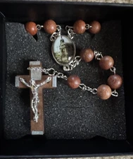 $uicideboy$ G59 Rosary Brown/Silver Necklace Rare OOP Brand New
