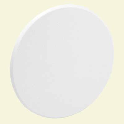 7 In. White Rigid Vinyl Textured Surface Self-Adhesive Backing Wall Protector (5