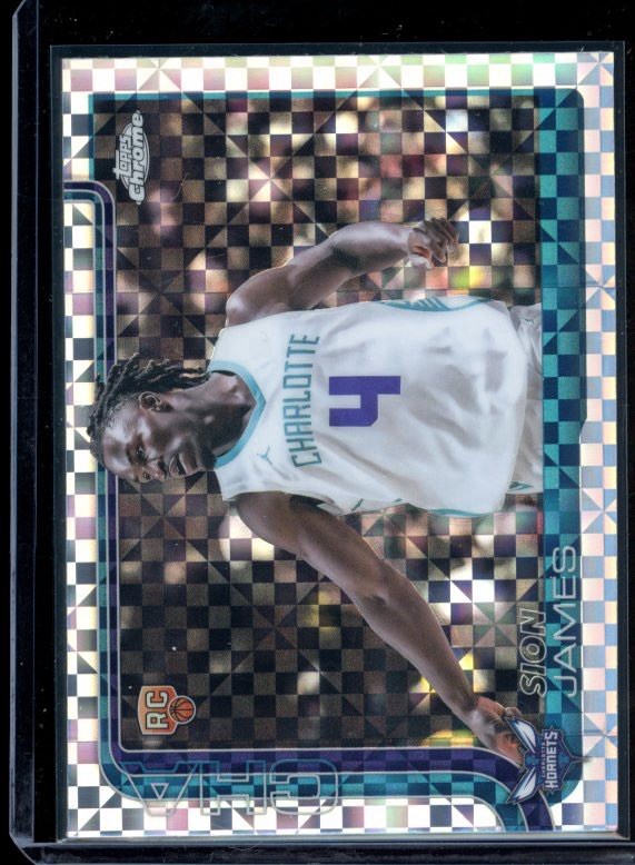 2025-26 Topps Chrome Xfractor Sion James Rookie RC #283