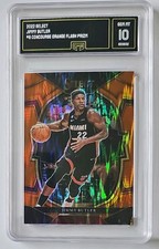 Panini 2022-23 Select Jimmy Butler #8 Orange Flash Prizm GMA 10