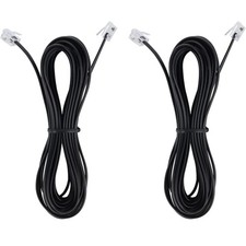 15-Feet Phone Telephone Extension Cord Cable Line Wire with Standard RJ11 6P4...
