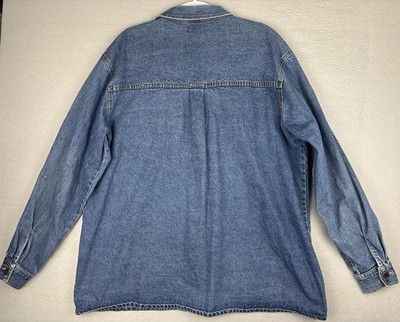 Vintage Karl Kani Denim Jean Chore Jacket Metal Plate Hip Hop