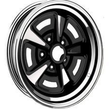 For Pontiac Firebird 67-81 Steel Factory Wheel Rally Ii Chrome Plated W Black