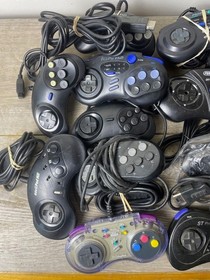 Lot of 16 3rd Party Non-OEM Sega Genesis Saturn Controllers Untested