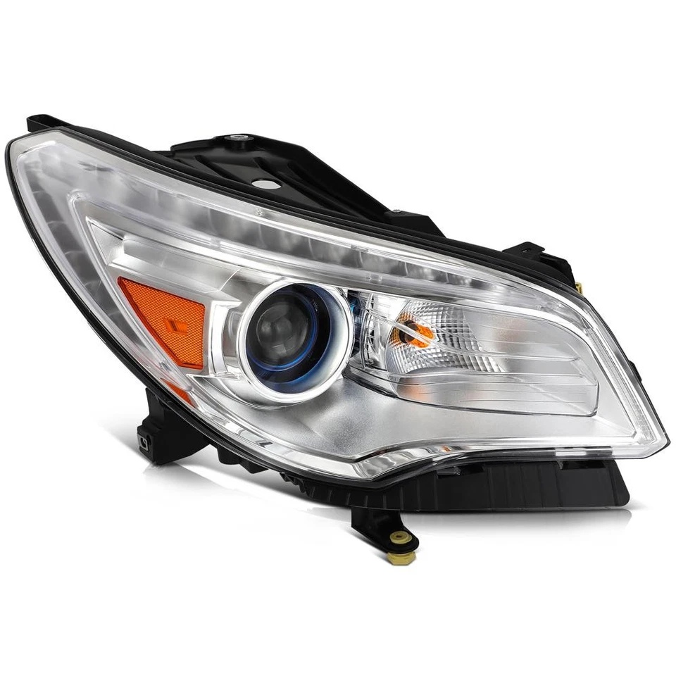 Front Right Headlight Assembly Fits 2013-2017 Buick Enclave Chrome Housing - Imagem 2 de 4