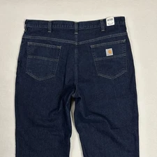 Carhartt Jeans Modern Fit Blue Denim Workwear Men’s 38x28 Stretch 386-83 New