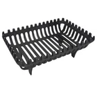 Large Cast Iron Log Holder Fireplace Log Basket Fire Grate Pit Stand Storage
