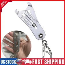 Portable Precise Thread Size Checker Keychain Nut and Bolt Thread Checker