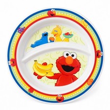 Munchkin Sesame Street Divided Plate Elmo Toddler BPA Free EUC