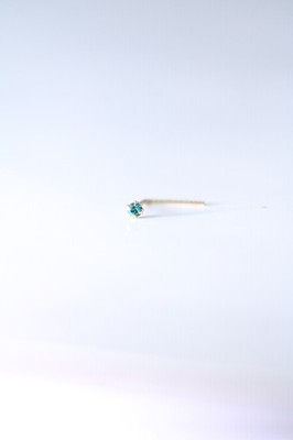 9kt Gold 1.5mm Nose Piercing L shaped with tiny 9k mark New!