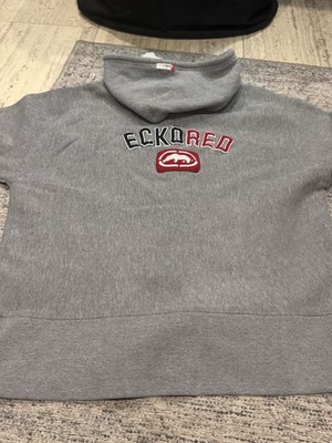 Vintage Y2K Ecko Unltd Gray Hoodie Sweatshirt Skate Hip Hop Grunge