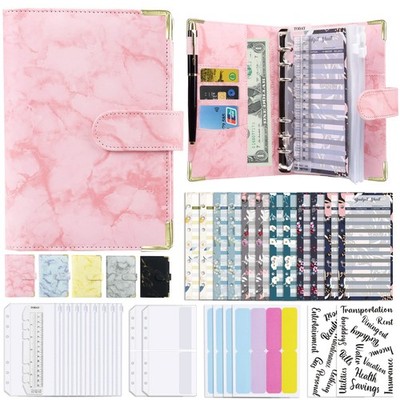 budget binder, cash envelopes for budgeting, money organizer forA6 PU budget ...