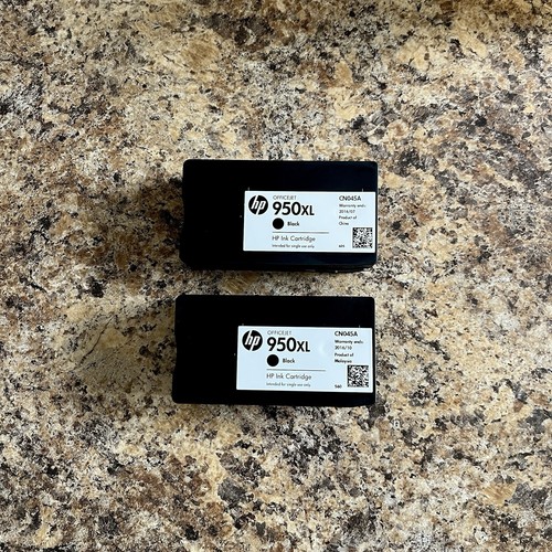 Cartouches d'encre noires HP 950XL (2) d'origine OEM Exp 2016 - Photo 2/2