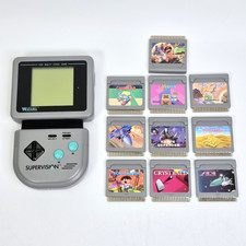Vintage Game Watara Supervision Handheld Console Model 9205 With Games