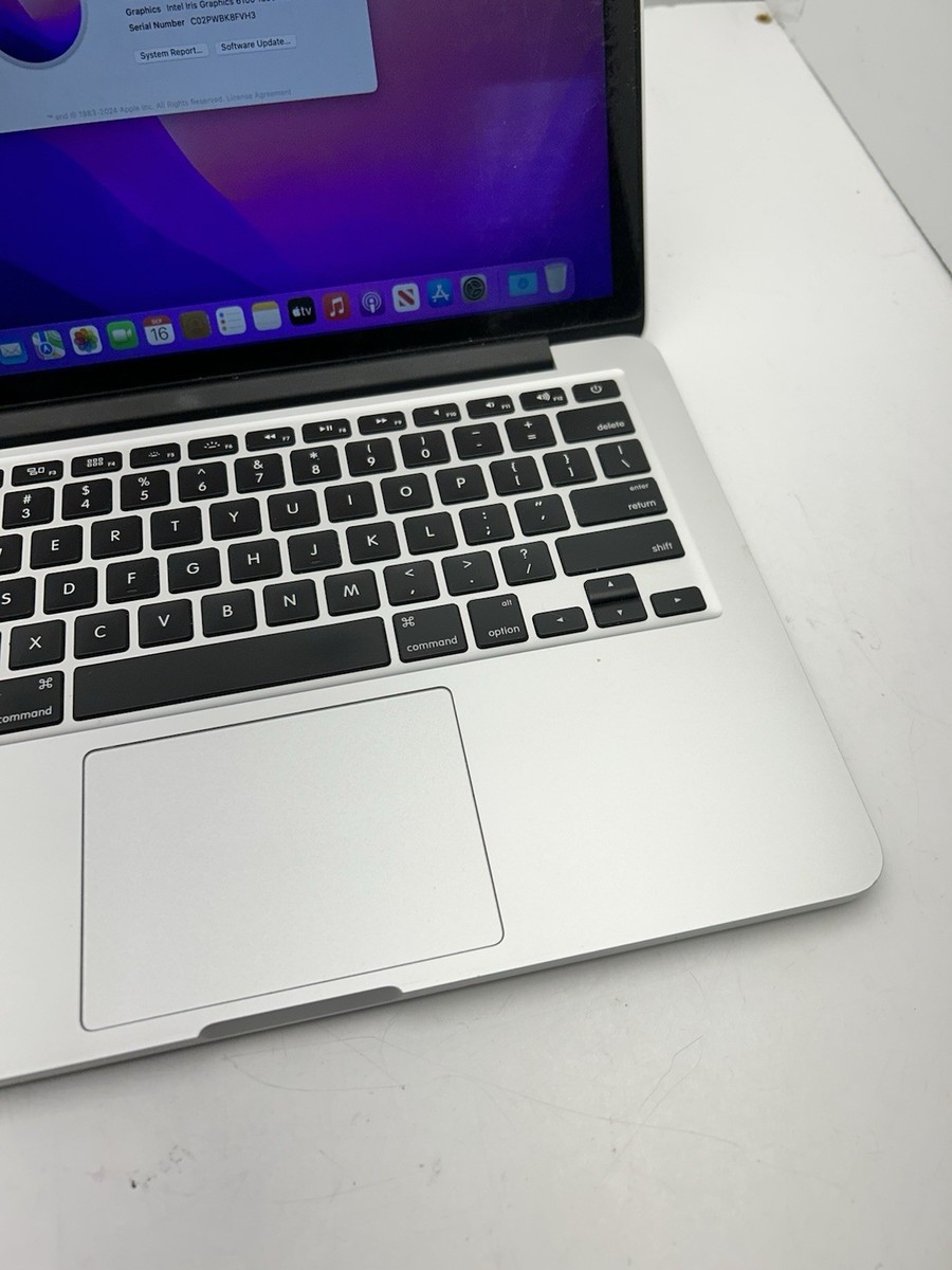 MacBook Pro A1502 Early 2015 Intel Core i5-5257U 8GB RAM 256GB SSD