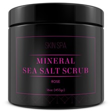 Mineral Sea Salt Scrub - Rose   16oz (453gr)