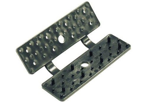 Set 50 Clip Rettangolari Vivagarden per Reti e Teli Ombra - Made in Italy