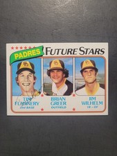 1980 Topps # 685 Tim Flannery Autographed (ROOKIE) RC Baseball Card, Padres. rookie card picture