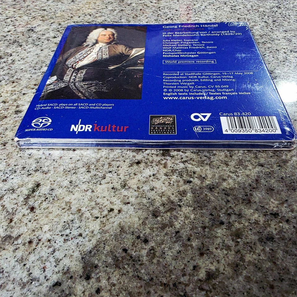 Acis und Galatea SACD Handel Mendelssohn Carus 83.420 Sealed Rare OOP — 第 4/4 张图片