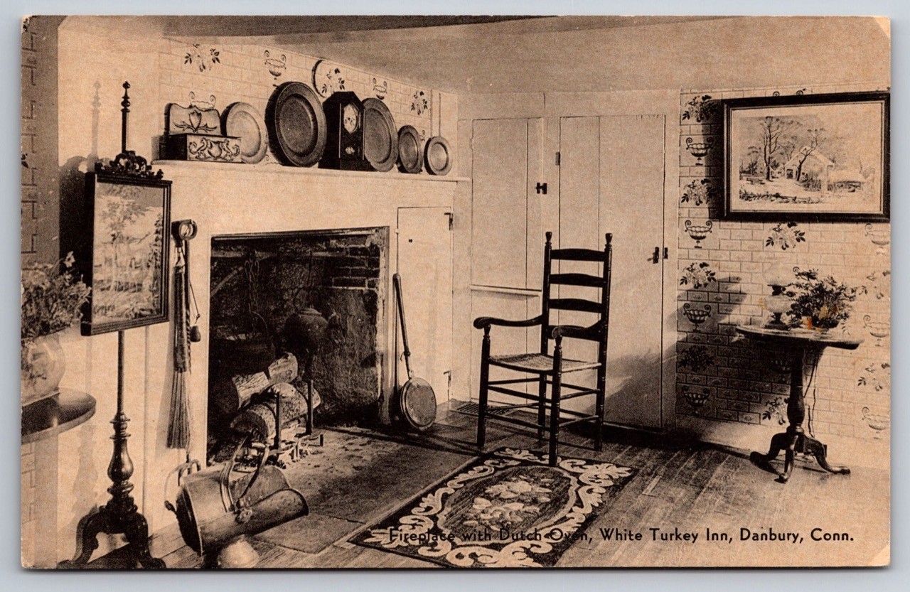 Danbury Connecticut White Turkey Inn Postcard