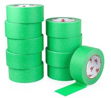 10 Rolls Painters Tape 2 inch Wide, Painter's Tape Green Masking Tape 2 inch ...