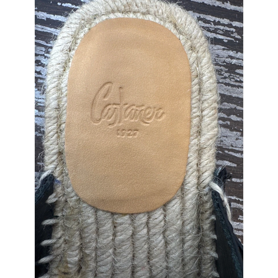 Эспадрилья Castaner Black Satin Twist Bow Slide Summer Wedding - Изображение 3 из 4