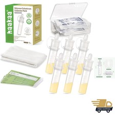Colostrum Collector Kit Breast Milk Collector with Cotton Cloth Wipe and Stor...