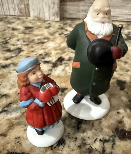 Dept 56 Pennyfarthing Pedaling & “Yes, Virginia…” Figurines Vintage - Picture 3 of 8