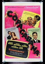 COPACABANA * CineMasterpieces COPA CABANA ORIGINAL GROUCHO MARX MOVIE POSTER '47