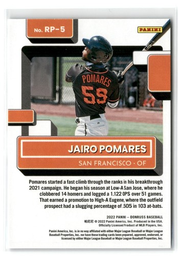 2022 Donruss Baseball (Rated Prospects Inserts & Parallels) - Multi-Discount - 第 13/35 張圖片