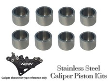 Nissin 4 Pot Caliper Stainless Steel Caliper Piston Kits Ss Kawasaki Suzuki