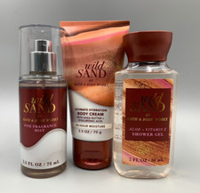 Bath & Body Works Wild Sand Travel Size Gift Set Travel Mini S/3 #6031