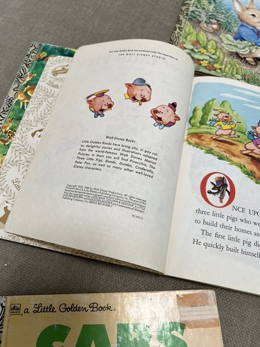 Little Golden Books Children's Disney Sesame St. Vehicles Vintage Hardback Lot 9 - Foto 8 di 13