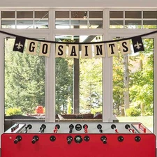 New Orleans Saints Banner Flags On A String