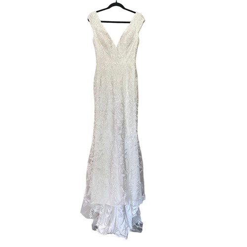 Chosen by KYHA Lace full length wedding dress size 3 - Picture 1 of 12