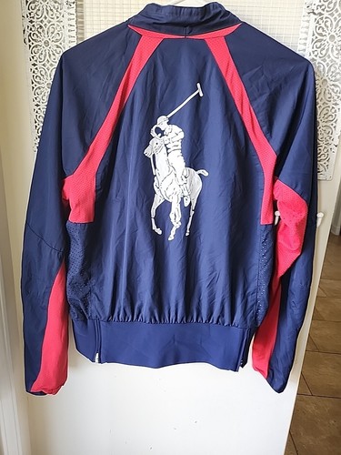 RALPH LAUREN US OPEN 2006 Sz L Full Zip Women’s Jacket Blue Red RLX Golf - Picture 11 of 22