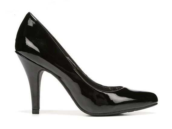 Fergalicious Symphony Pump Negro charol 3.75" tacones talla 9 Med NUEVO Foto 3 de 4