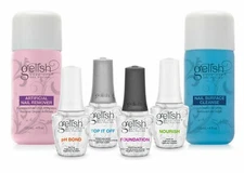 Gelish Full Size Gel Nail Polish Basix Care Kit (15ml) Soak Off Remover/Cleanser
