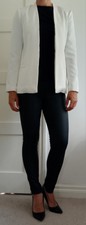 By Malene Birger Nivelle Blazer Open Jacket White Size 36 / 8