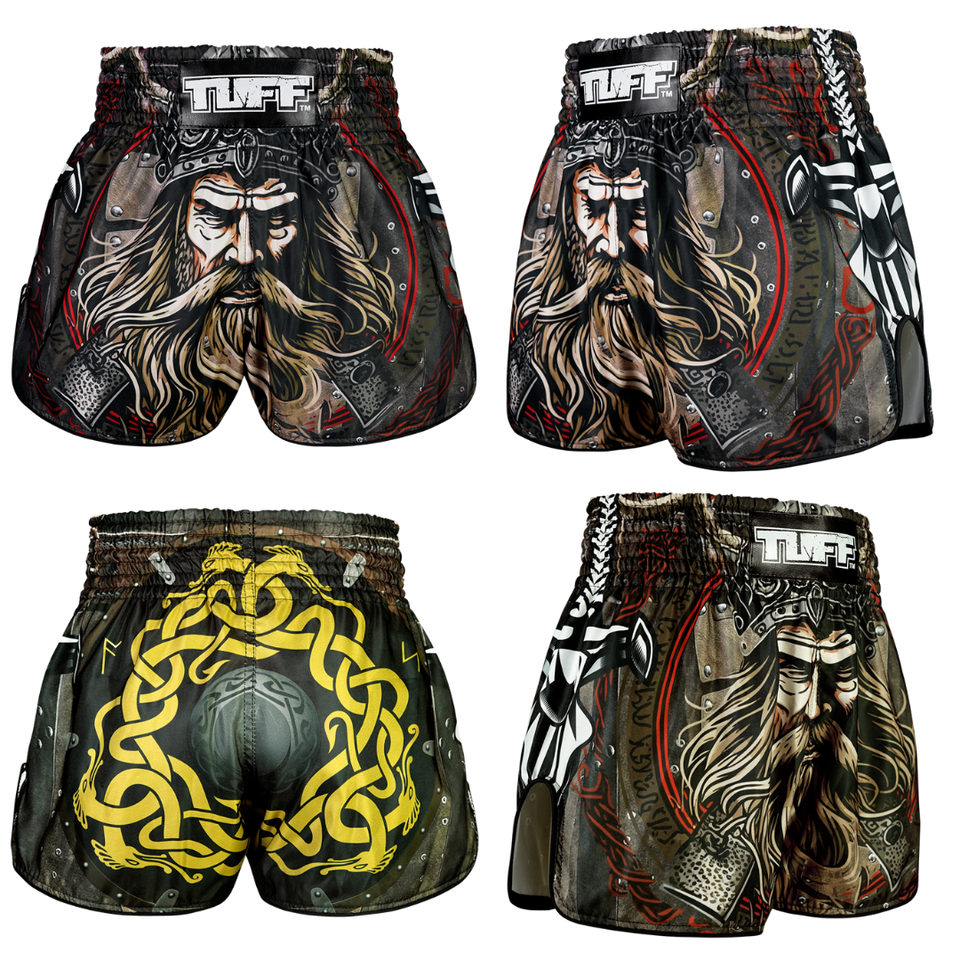 Mythology Mjolnir Norse Print Muay Thai Boxing Shorts main image 1