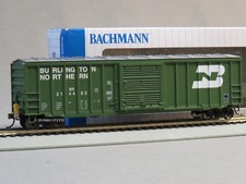 BACHMANN 50' OUTSIDE BRACED BOXCAR FRED HO SCALE CAR led light ETD BAC14902 NEW
