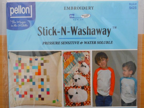 Pellon Stick-N-Washaway White Embroidery Stabilizer 8.5x11"-5 Sheets New Sealed - Picture 2 of 4