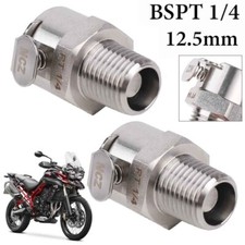 2 pz Pompa Benzina Frizione Connettore Rapido Tubo Benzina Per Triumph BSPT 1/4