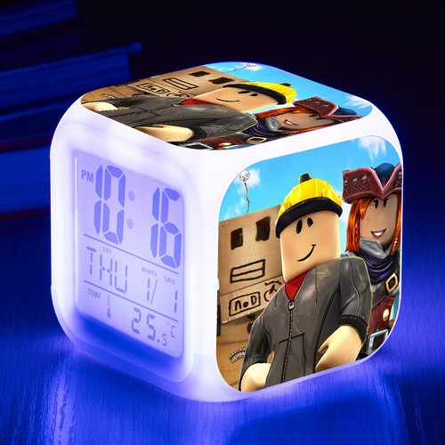 SALE Cartoon Alarm Clock 7 Color Changing Night Light Alarm Clock Kids Toy Gift - Picture 38 of 48
