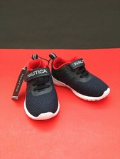 New Unisex Toddler Nautica Sneaker Mesh Athletic Running Shoe Navy/Red T Sz 7