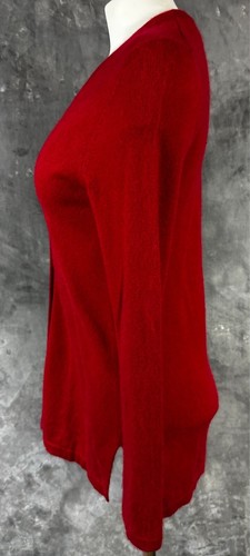 Country Shop Women's Warm Red V Neck Cardigan Sweater sz XS (14879) - 第 2/5 張圖片