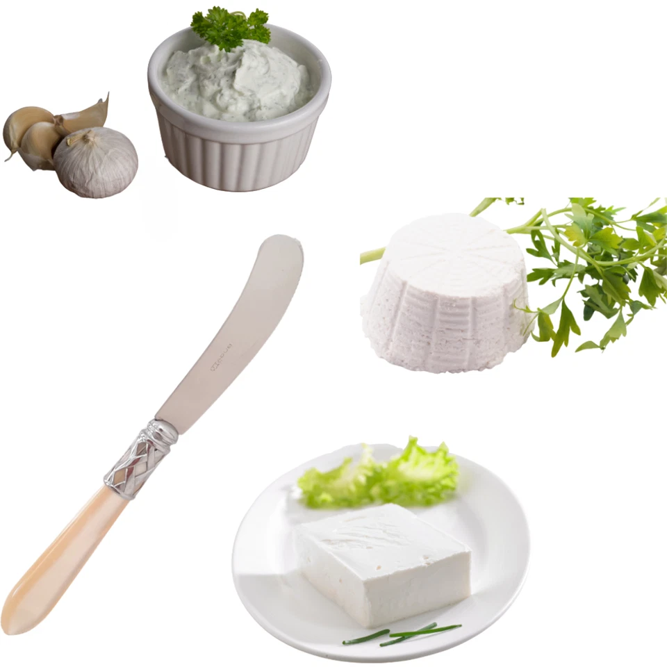 Coltello da burro lama acciaio ghiera cromata, spalmatore di formaggio Bugatti - Immagine 3 di 4